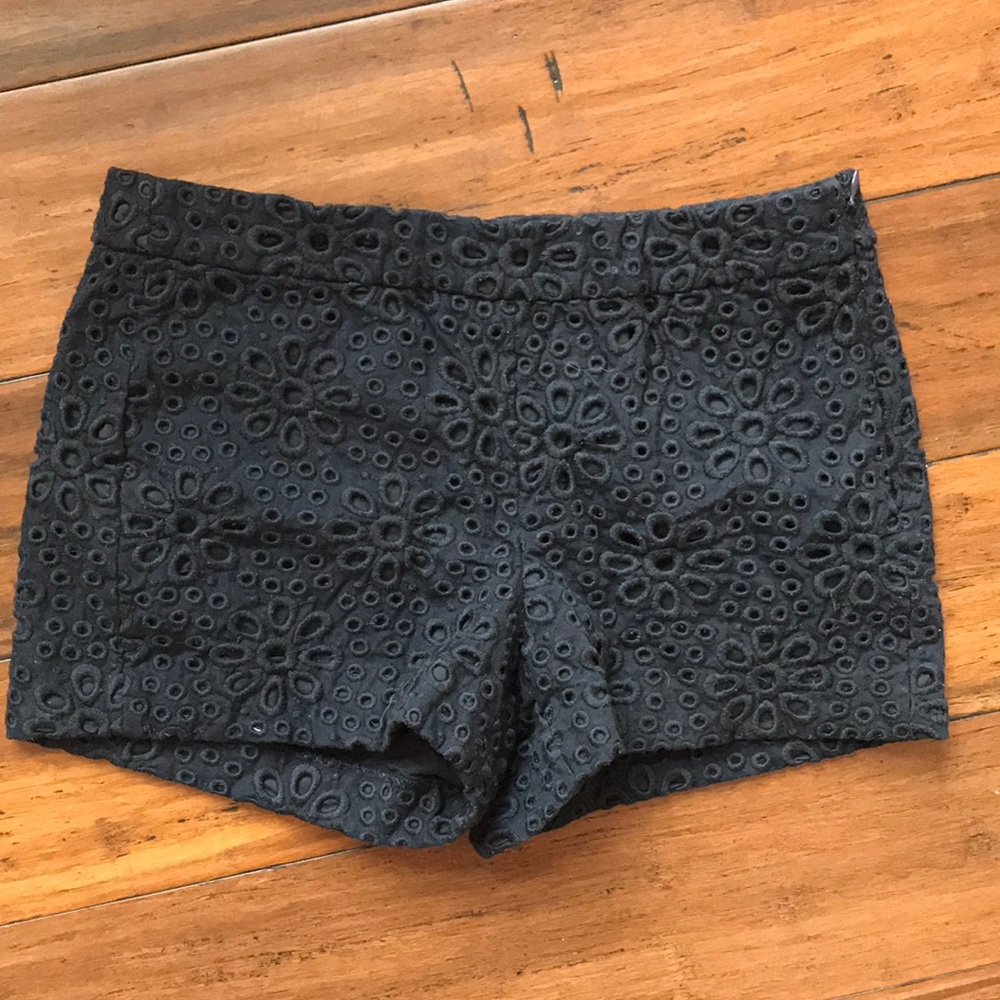 gorgeous Lace J. crew side zip shorts